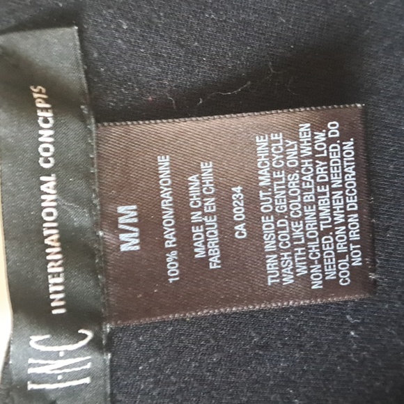 Sz M Rayon, Lined B/W Maxi Dress w elastic waist. Preloved. Lots of life left - Picture 3 of 7